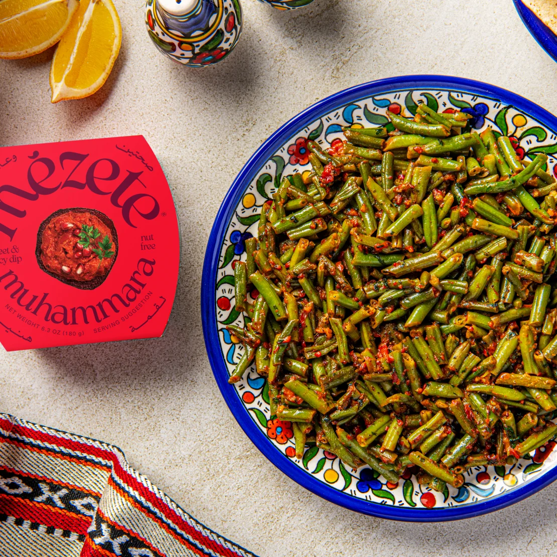 Green Beans with Muhammara